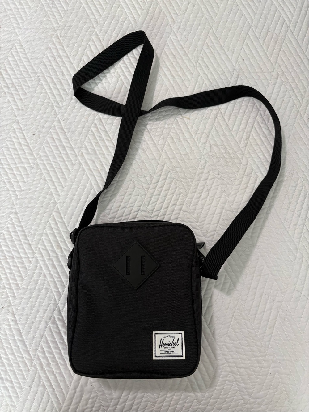 Herschel Supply Company Black Compact Crossbody Messenger Bag